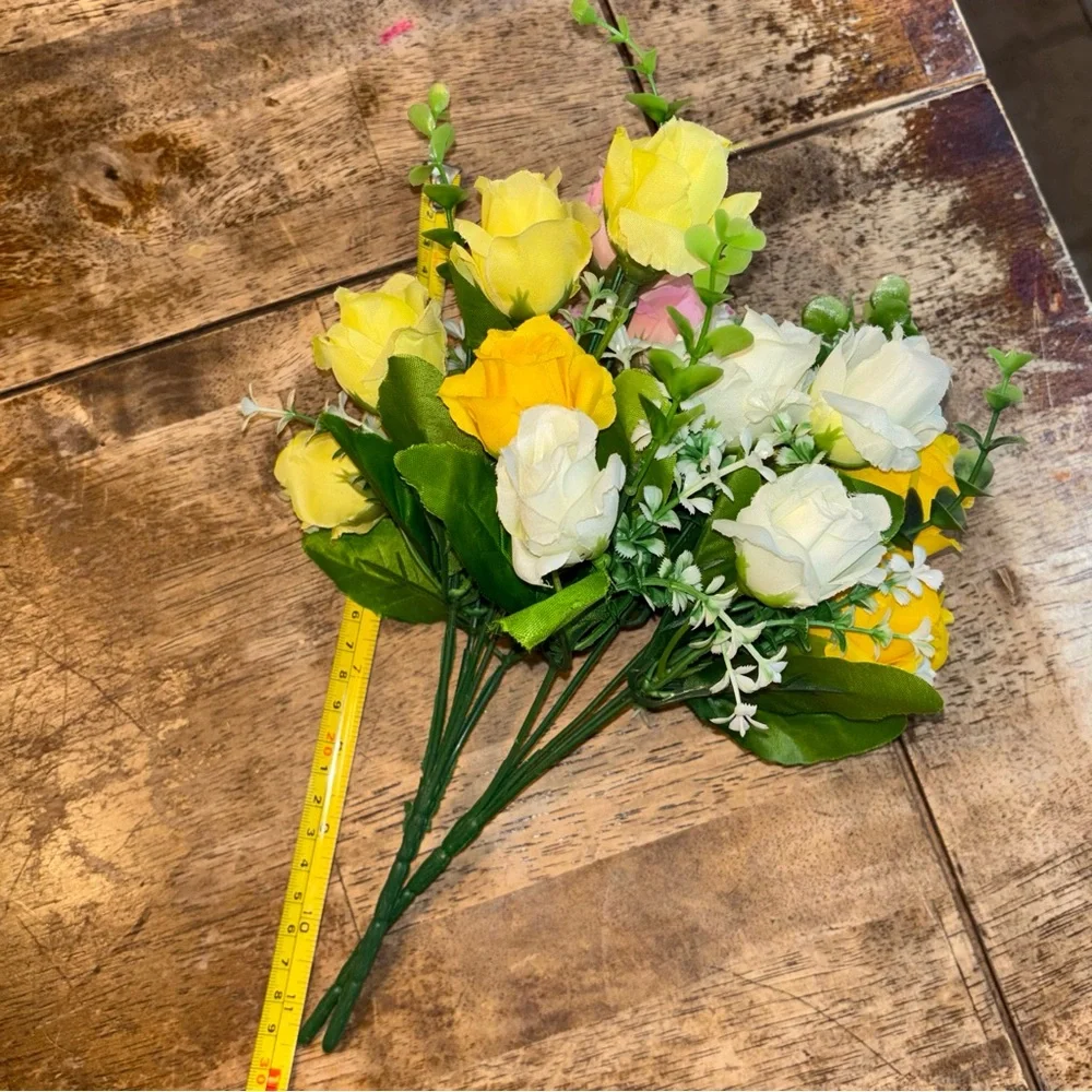 Artificial Peony Flowers Bouquet 2 Bundles Fake Flowers